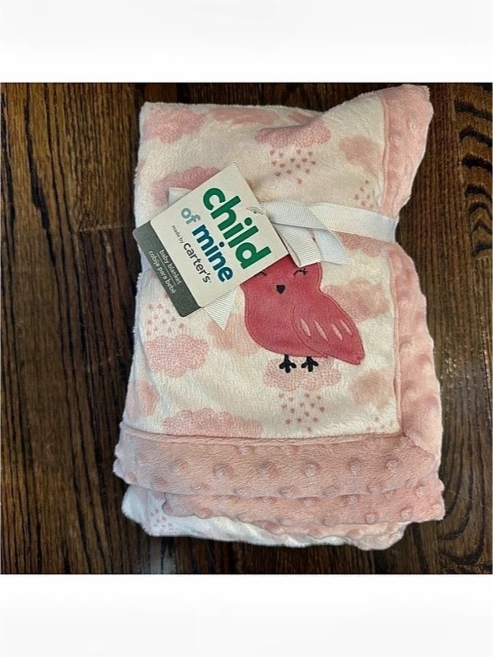 Child of mine baby blanket Pink Floral NWT